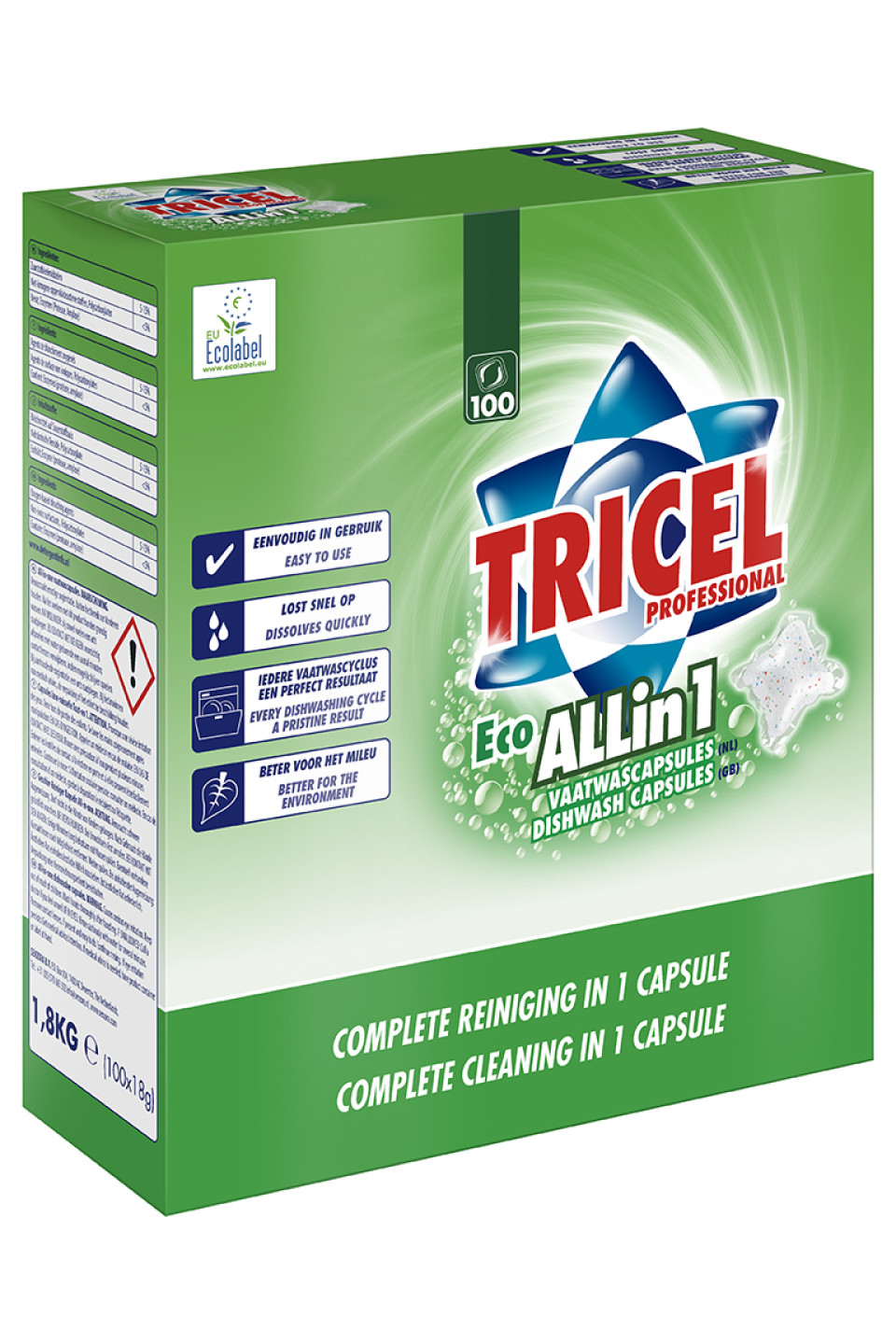 Tricel dishwash capsules